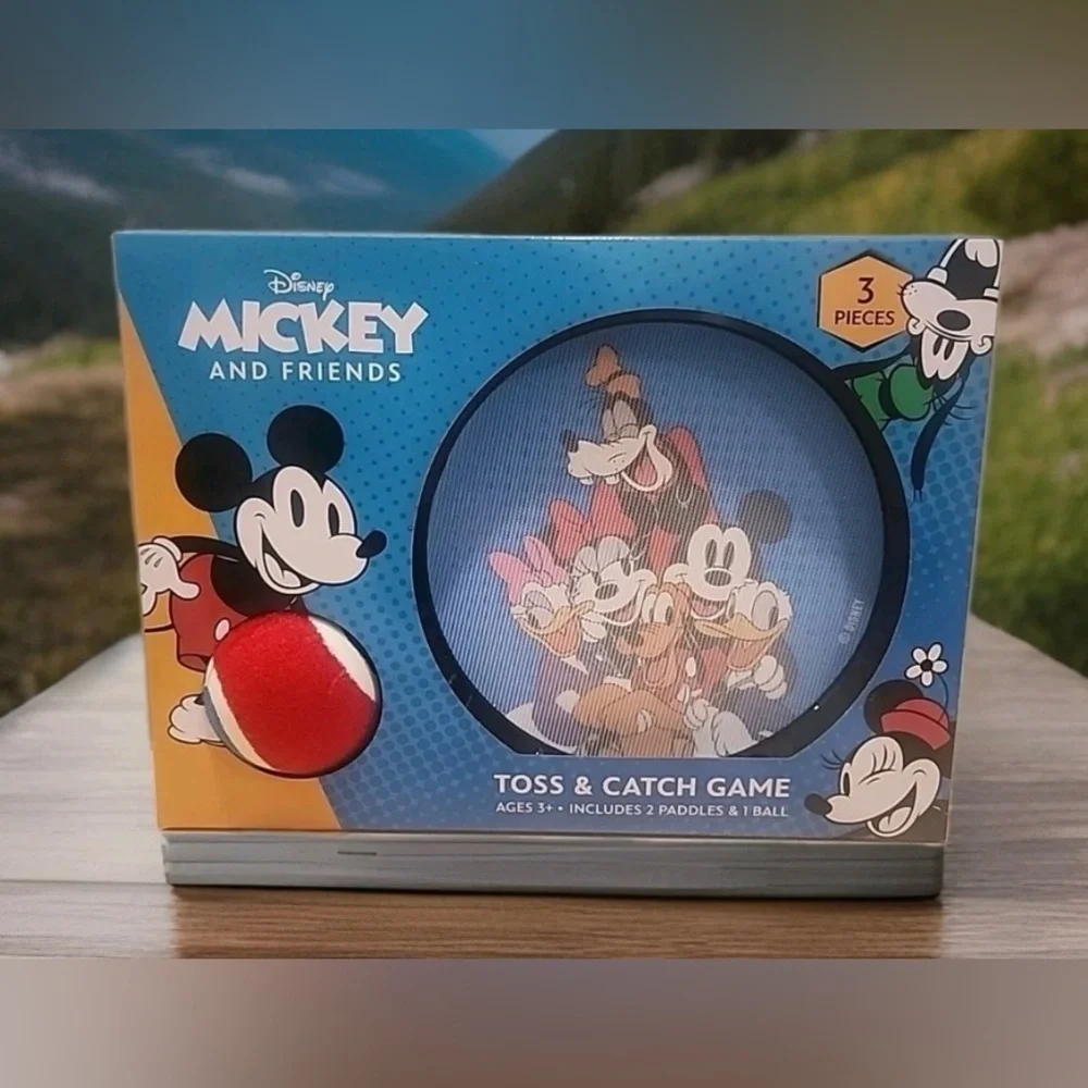 Disney Mickey and Friends Toss & Catch Game - Blue and Red